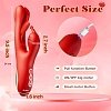 SMD Stellar Fantasy, Clitoral, Flapping and G Spot Vibrator 3-in1, Διπλός Δονητής με 7 Vibrating Modes, Red
