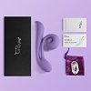 Tracy's Dog Junibell Clitoral Rabbit Vibrator, Dual Stimualtion, Liquid Silicone, 10 Vibration Modes, Whisper-Quiet, Lavender