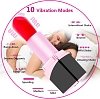SMD Lipstick Stealthy Vibrator for Clitoral G-Spot & Anal Stimulation, Pocket Δονητής Κραγιόν με 10 Δονήσεις, Black/Red