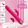SMD Holy Motors, Rabbit Clitoral Stimulation and G Spot Vibrator 2-in1, Διπλός Δονητής με 3 Thrusting & 10 Vibrating Modes, Pink