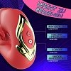SMD Multitasker X3, Clitoral Licking, Flapping & G Spot Vibrator 3-in1, Δονητής με 7 Vibration & Flapping, Licking Modes, Red