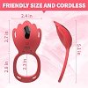 SMD Dual Vibe, 2 in 1 App Controlled Wearable Clitoral Vibrator & Penis Ring Vibrator, 9 Vibration Modes, Red