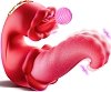 SMD Tongistador, Dual Tongue Vibrator με 10 Licking & Thrusting Modes, Red