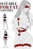 SMD Master's Prey, BDSM Restrain Kit, Adjustable Hand,Ankle & Thigh Cuffs With Waist Strap & BlindFold, PU Leather Harness, Red