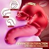 SMD Tongistador, Dual Tongue Vibrator με 10 Licking & Thrusting Modes, Red
