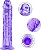 SMD Vanguard, Realistic Dildo 21cm Ρεαλιστικό Dildo με Βεντούζα, Purple / Clear