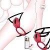 SMD Dual Vibe, 2 in 1 App Controlled Wearable Clitoral Vibrator & Penis Ring Vibrator, 9 Vibration Modes, Red