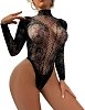 SMD Naughty Time Noir Intimate Series,   Fishnet & Lace See-Through Sexy BodySuit, Διχτυωτό Αισθησιακό Bodysuit, One Size