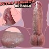 SMD Fullfiller, Realistic Dildo, Ρεαλιστικό Ομοιώμα Πέους με Όρχεις και Βεντούζα από Σιλικόνη, 23.5cm, Caramel