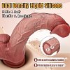 SMD Big Stranger, Realistic Dildo with Dual Layer Silicone, Ρεαλιστικό Ομοιώμα Πέους με Όρχεις και Βεντούζα, 28cm, Flesh