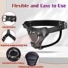 SMD Let's Unite, Strap On Harness by Vegan Leather & Adjustable Waist and Thighs, Black