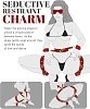 SMD Master's Prey, BDSM Restrain Kit, Adjustable Hand,Ankle & Thigh Cuffs With Waist Strap & BlindFold, PU Leather Harness, Red