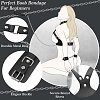 SMD Maitresse Asservie, Bondage Breast Harness with Adjustable Handcuffs, Collar & Leash, Black