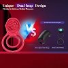 SMD Rose Ring, 2-in-1 Vibrating Cockring with Clitoral Stimulator, Δαχτυλίδι Πέους & Κλειτορίδας Δονούμενο Σιλικόνης, Pink