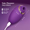 Tracy's Dog Flamingo S Clitoral Sucking Vibrator, 8 Intensities, Purple