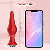SMD The Smart Plug, App Controlled Butt Plug Vibrator, Πρωκτική Σφήνα με Δόνηση με Χειρισμό μέσω Κινητού & Remote, Red
