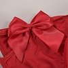 SMD Red Temptation Lingerie Set, Red Satin Bow Open-Cup Bra & Matching Panty, Red