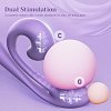 Tracy's Dog Junibell Clitoral Rabbit Vibrator, Dual Stimualtion, Liquid Silicone, 10 Vibration Modes, Whisper-Quiet, Lavender