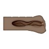 SMD Vixen Trio Fun, Set of 3 Masturbators with 3D Textured Realistic Pussy, Ass & Mouth + Vibrating Ring, Brown