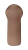 SMD Vixen Trio Fun, Set of 3 Masturbators with 3D Textured Realistic Pussy, Ass & Mouth + Vibrating Ring, Brown