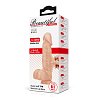 Baile Beautiful Catoblepas Ρεαλιστικό Dildo με Όρχεις και Βεντούζα, Life-Like Skin, 21cm, White/Flesh