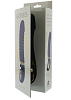 Dream Toys Goddess Collection Νereos, Liquid Silicone Ribbed Vibrator, Θερμαινόμενος δονητής με ραβδώσεις, 23cm, Blue