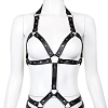 SMD ArmorClad, Fullbody Leather Harness, Leather Straps, Black
