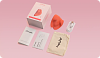 Tracy's Dog, Pockety Wearable Mini Vibrator, Dual-Hand Control & 7 Vibration Modes, Compact With Travel Lock, Coral Red