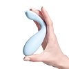 The Oh Collective KIT, Clitoral & G-Spot Vibrator, Κλειτοριδικός & G-Spot Δονητής, 3 intensities & 5 vibrations, Clear Sky Blue