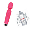 SMD Vibrator Wand & Lubricant 200ml Set, Κλειτοριδικός Δονητής & Λιπαντικό 200ml Σετ, 20 Vibrations & 8 intensities, Pink