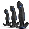 SMD Butt Plug Set For Couples Realistic Edition, Ρεαλιστική Πρωκτική Σφήνα από Σιλικόνη, Σετ των 3 (S / M / L ), Black