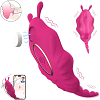 SMD Wearable Full Stealth App-Controlled Panty Vibrator, Remote Control Clitoral G-Spot Stealth Stimulation, 9 Vibrations, Pink