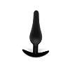 SMD Anal Challenge, Silicone Anal Plug Set With T-Bar, Multiple Shapes for Diverse Stimulation, Σετ των 4, Black