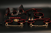 SMD Autorite Totale – Premium BDSM Bondage & Restraint Set  8 Accessories, Πλήρες BDSM Set με 8 Accessories, Black/Red/Gold