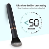 SMD Aye Liner Brush Vibrator, Μίνι Δονητής με 10 Vibrating Modes, Black / Gold