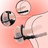 SMD Backstage, Anal Plug & Beads with Cock Ring, Black