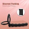 SMD Backstage, Anal Plug & Beads with Cock Ring, Black
