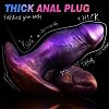 SMD Booty Bless, Realistic Silicone Anal Plug With Anchor T-Base, Πρωκτική Σφήνα Σιλικόνης, 14,5cm, Purple