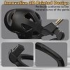 SMD Caged Desire, Chastity Male Penis Cage, Adjustable 5 Fits, Hidden Lock & Hollow Design, Black