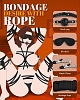 SMD Complete Domination Bondage Set, Complete BDSM set with 11 accessories made of Vegan Leather, Black
