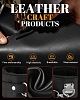 SMD Complete Domination Bondage Set, Complete BDSM set with 11 accessories made of Vegan Leather, Black