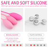 SMD Elysia, Silicone Kegel Training Balls, Κολπικές Μπάλες Εκγύμνασης από Σιλικόνη, Σετ των 3, Blush Pink
