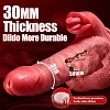 SMD Equalizer, Realistic Vibrator Dildo 23cm με Licking, Thrusting & Heating Function, Extra Thickness, Flesh