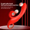 SMD Fantasy, Clitoral Rabbit Vibrator, Dual Stimualtion, Silicone, 10 Vibration Modes, Whisper-Quiet, Red