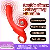 SMD Fantasy, Clitoral Rabbit Vibrator, Dual Stimualtion, Silicone, 10 Vibration Modes, Whisper-Quiet, Red