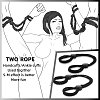 SMD Harte Liebe, Rope Handcuffs & Ankle Cuffs, Adjustable Buckle Design, Black