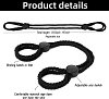 SMD Harte Liebe, Rope Handcuffs & Ankle Cuffs, Adjustable Buckle Design, Black
