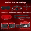 SMD Liaison Erotique, Full BDSM Bondage Restrain Gear, Complete BDSM Set with 12 Accessories, Black/Red
