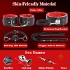 SMD Liaison Erotique, Full BDSM Bondage Restrain Gear, Complete BDSM Set with 12 Accessories, Black/Red