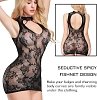 SMD Noir Temptation Intimate Series Black Lace Lingerie Mini Dress, Μαύρο Διχτυωτό Μίνι Φόρεμα, One Size